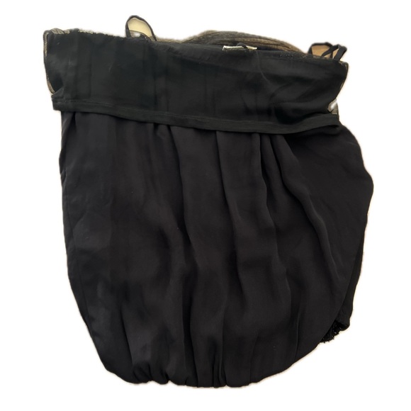 L’AGENCE black STRAPLESS BEADED TOP - Picture 2 of 5